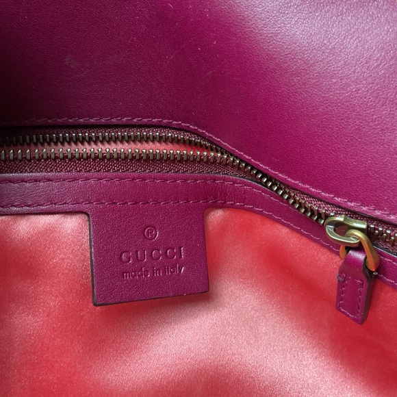 Gucci  GG Metelasse Marmont Small Velvet Shoulder Bag - Picture 7 of 13